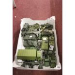 Toys Die cast: Military 85mm gun, German 7.5 tank destroyer, leopard tank, Leopard recover x 2,