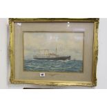Bernard Finegan Gribble 1873-1962 watercolour 'RMS Orsova of the Orient Steam Navigation Co.',