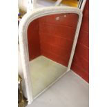 19th cent. White painted over mantle mirror 40½ins. x 49ins.