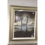 Linda Anne: Watercolour "Moon Shadow" initialed, framed and glazed 18½ins. x 15ins.