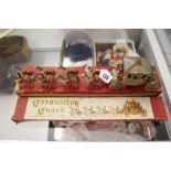 Toys: Diecast Lesney products Coronation coach, play worn box distressed.