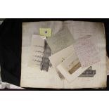 Ephemera - 19th cent. to 1930s scraps the property of Richard May, a Titanic passenger: The scraps