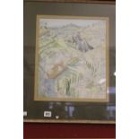 Rosalie Winifred Thuston watercolour - Mediterranean study, signed lower right. Framed and glazed