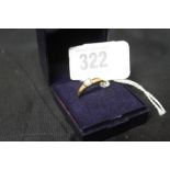 Hallmarked Gold: Solitaire diamond ring 18ct 3.8g with stone.