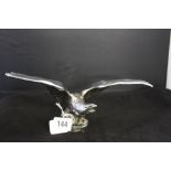 Automobilia: Car mascot chromium eagle. 9½ins. wingspan.