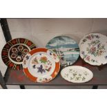 20th cent. Ceramics: Plates - Royal Doulton Fisherman's Wharf, Mercian china, Imari style, Aynsley