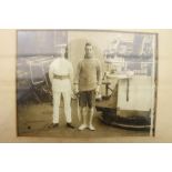 Photographs: Memorabilia Edward Prince of Wales photograph aboard ship (possibly unpublished). The