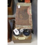 Scientific: 19th cent. Vera scope Richard (Stereoscope Brevete) hand focusing stereo glass pale