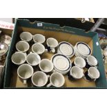 20th cent. Ceramics: Arabia, "Anemone" service by Raija Vosikinen Finland - tea cups x 15 and