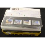 Stamps: Presentation packs post 1971, stamp booklets all mint (286 packs), 3 booklets, 4 sets of