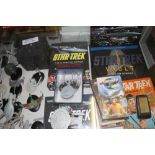 Star Trek: Modern collectable's to include models of ships from the series (5), books, a 1975 BBC