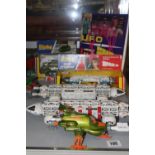 Toys: Space 1999 - boxed, Dinky Shado 2, boxed Dinky Eagle Freighter, unboxed Dinky UFO Interceptor,