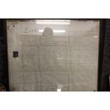 19th cent. Parchment Indenture for property dated 1791 transfer of land for £100 between Messrs