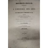 Books: Willemin NX Pottier Monuments Francais, a number of stunning plates within. Printed 1839 by