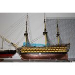 Models: Scratch built model of "Victory" built to scale. 45ins. x 35ins. x 7½ins.