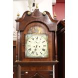 Clocks: 19th cent. Mahogany long cased clock, John Welch, Hetton Le Hole, Co. Durham. White