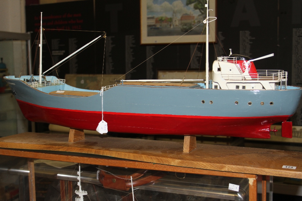 Models: Scale model of "Mercantic" 1 screw cargo ship. 37ins. x 17ins. x 7½ins.