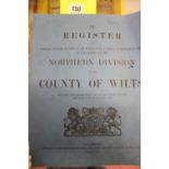 Wiltshire Ephemera: The register of Persons Entitled to Vote in the Northern Division of Wilts