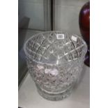 20th cent. Lead crystal fruit bowl 9ins.