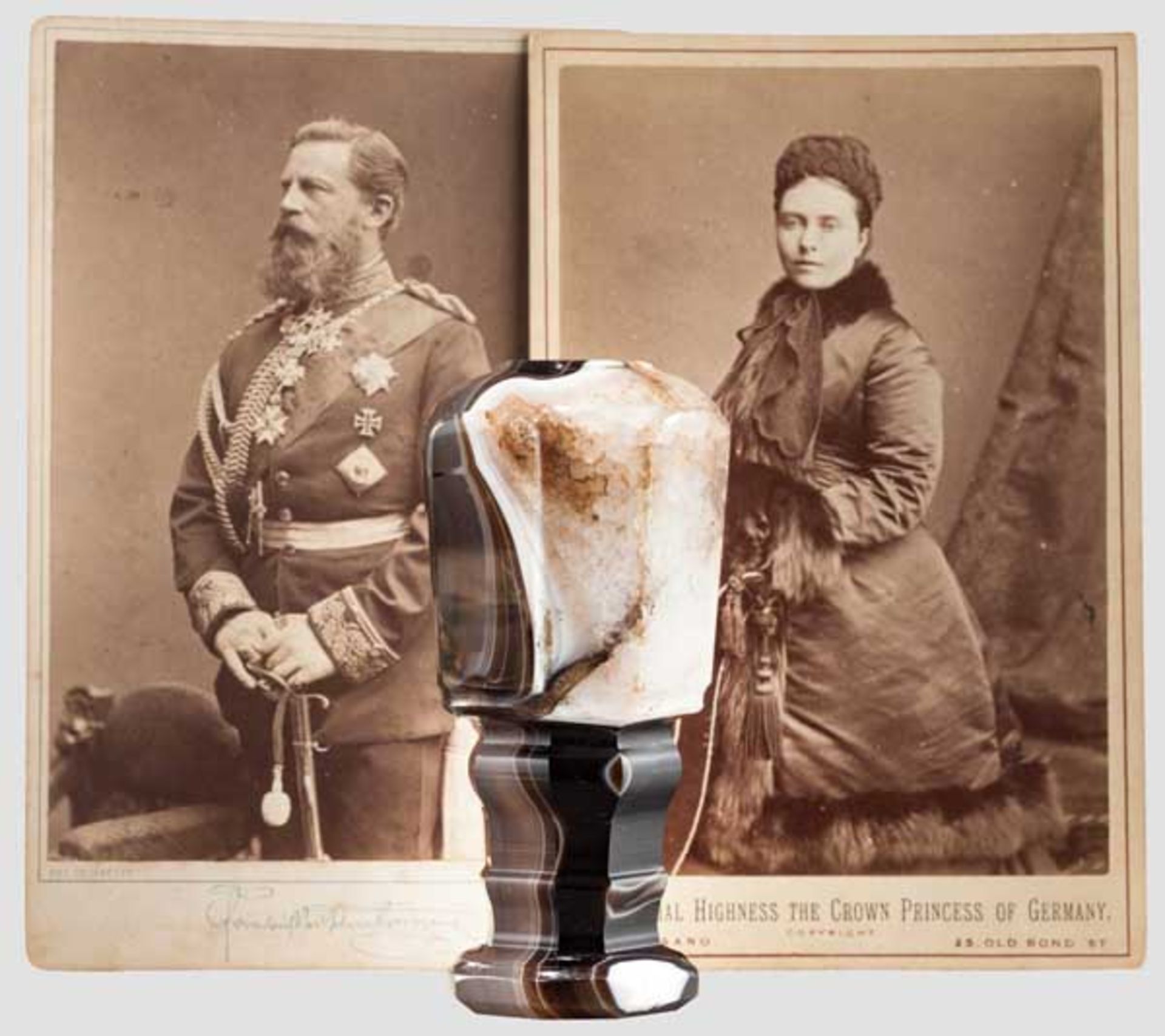 Kaiser Friedrich III. (1831 - 1888) - kaiserliches Petschaft Das kaiserliche Petschaft geschliffen - Bild 5 aus 5