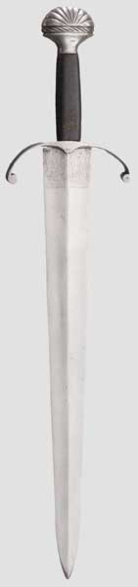 Kurzschwert mit geätzter Klinge, Italien um 1510/20 Kräftige zweischneidige Klinge mit