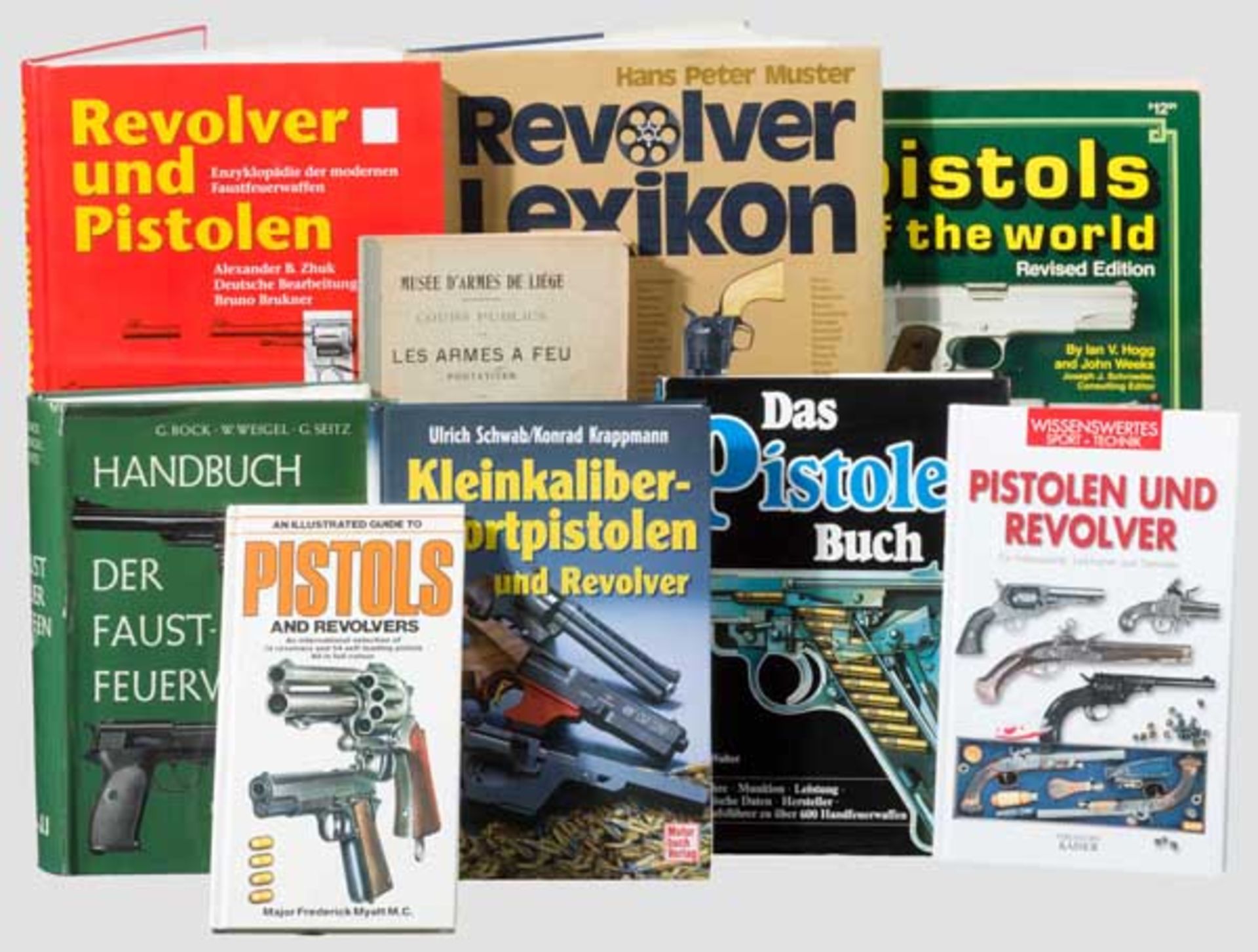 Neun Bücher zu Pistolen und Revolver G. Vander Haeghen, Cours publics sur les armes à feu