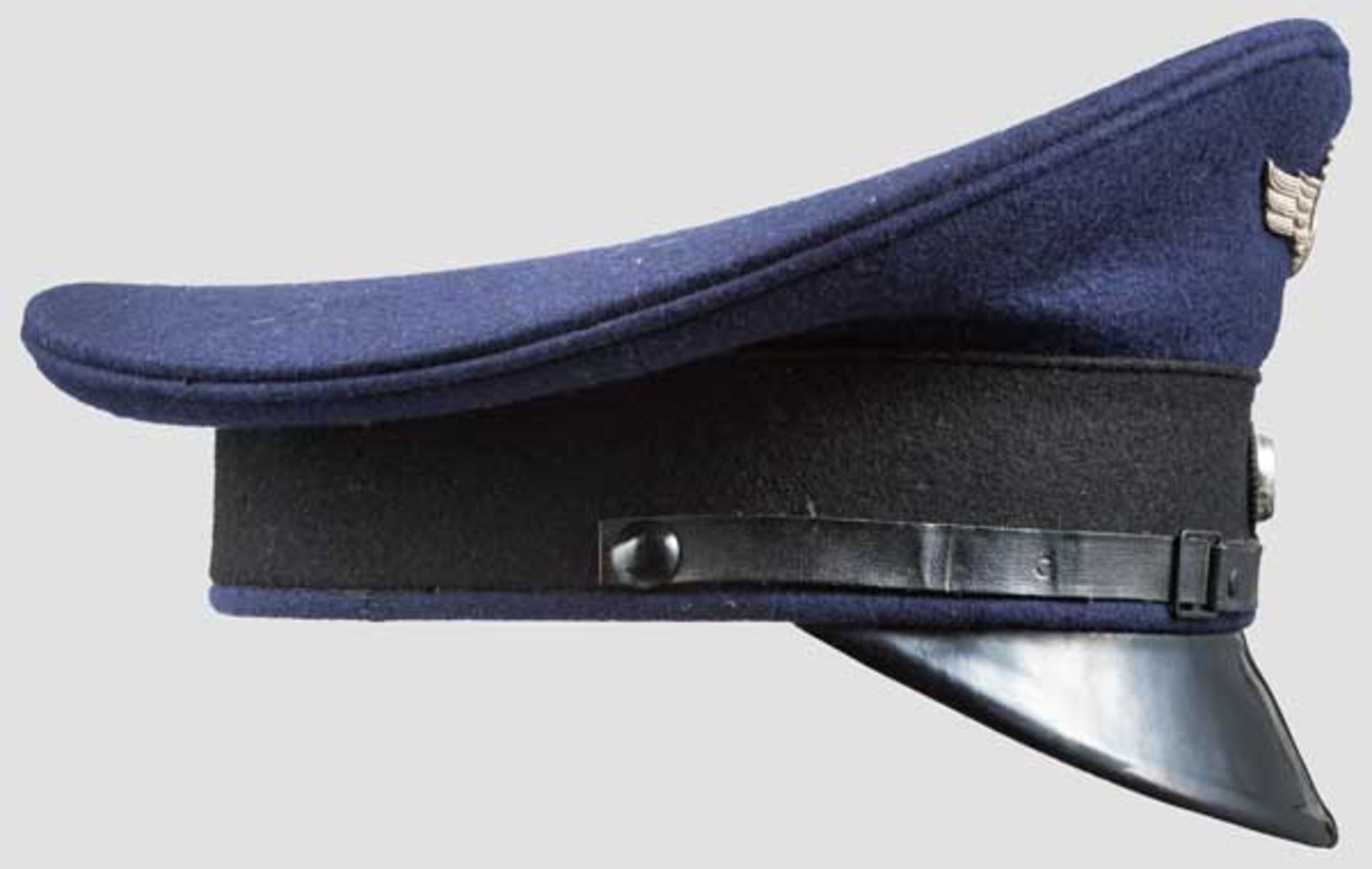 Schirmmütze für das Personal der privaten Straßenbahnen Deckel aus dunkelblauem Wolltuch mit - Bild 2 aus 3