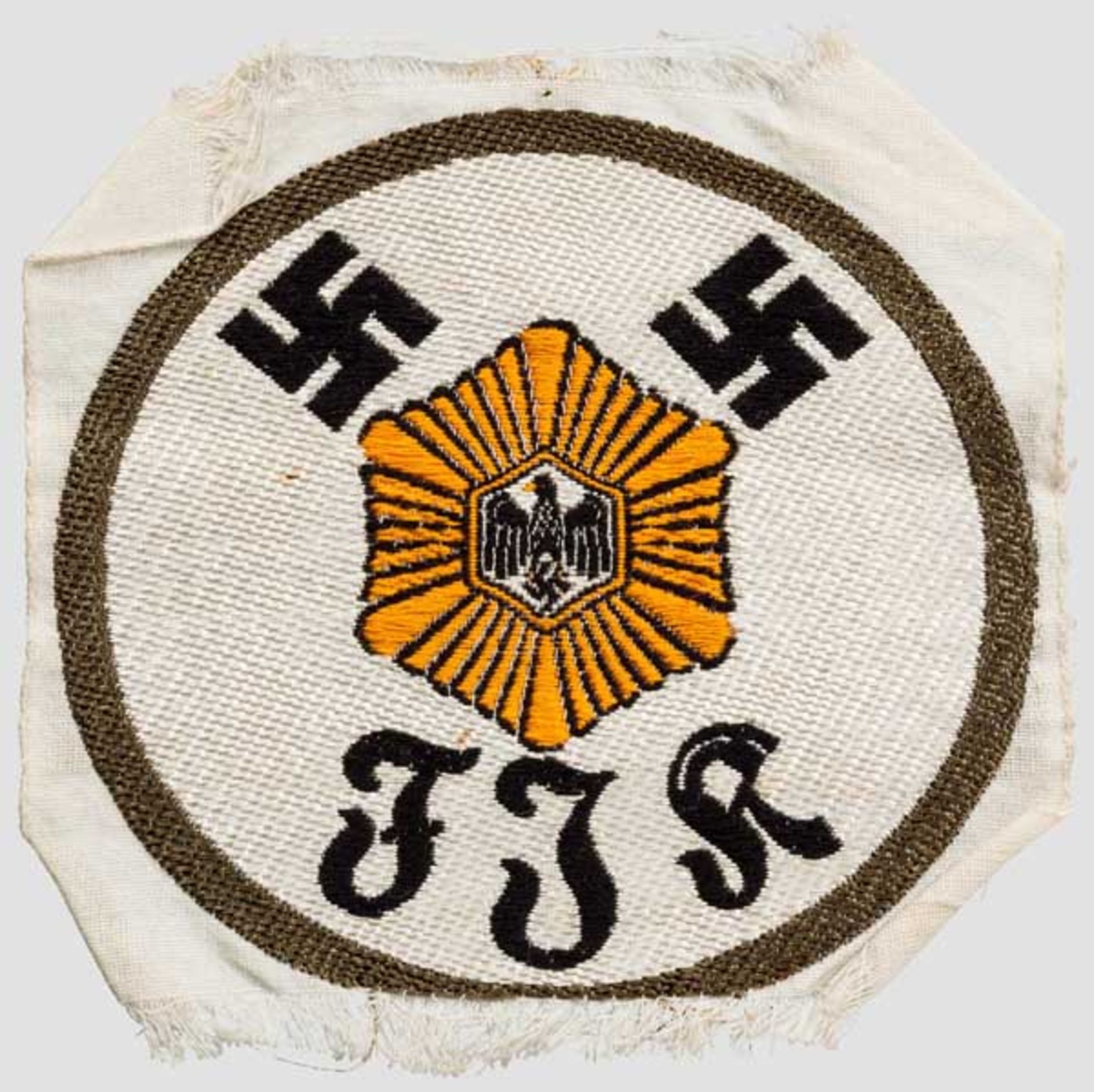 Sporthemdabzeichen für das SA-Feldjägerkorps Farbig gewebte Ausführung um 1933/34, mittig der