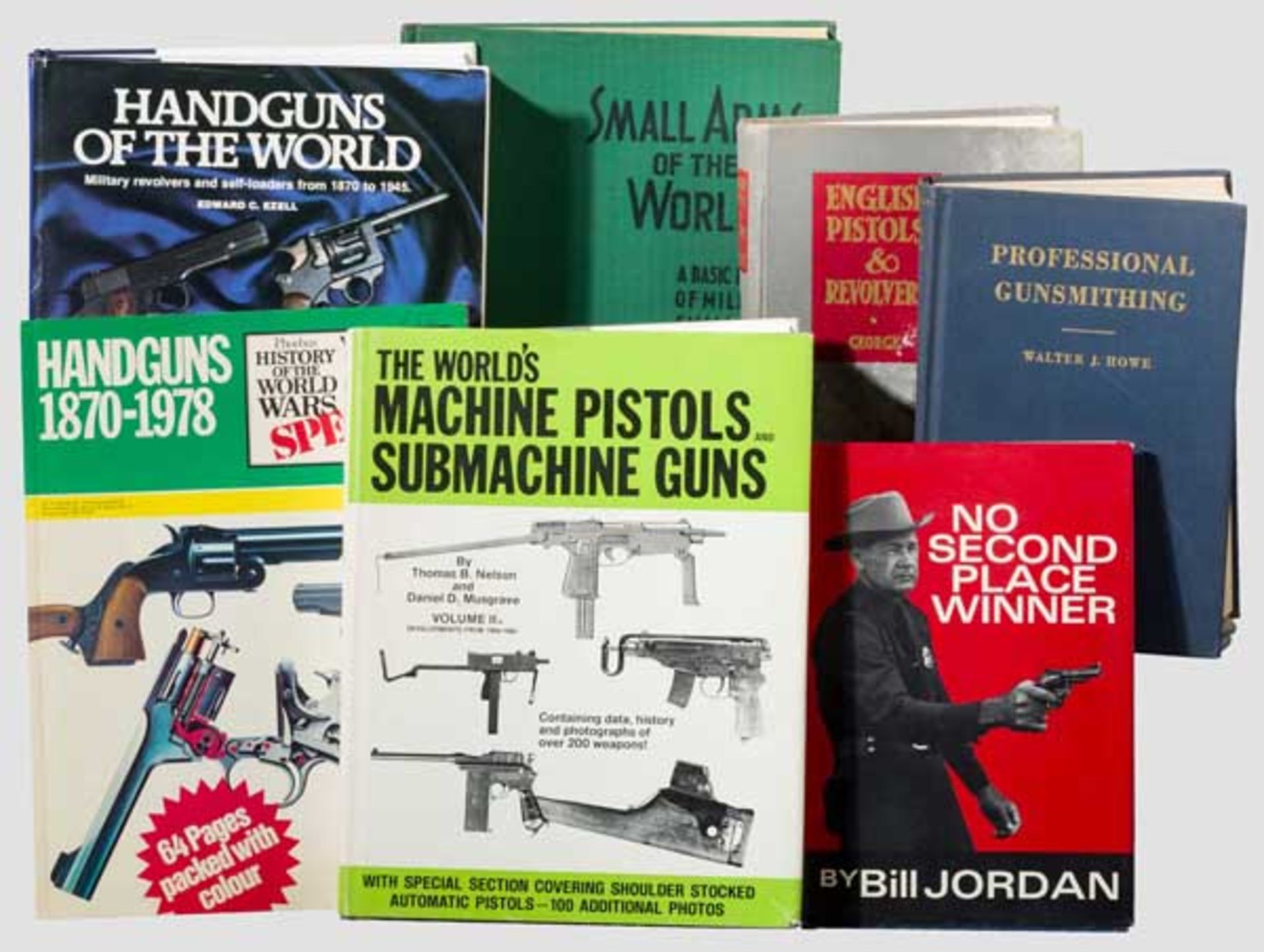 Sieben Bücher zur Waffengeschichte in englischer Sprache Edward Ezell, Handguns of the world, London