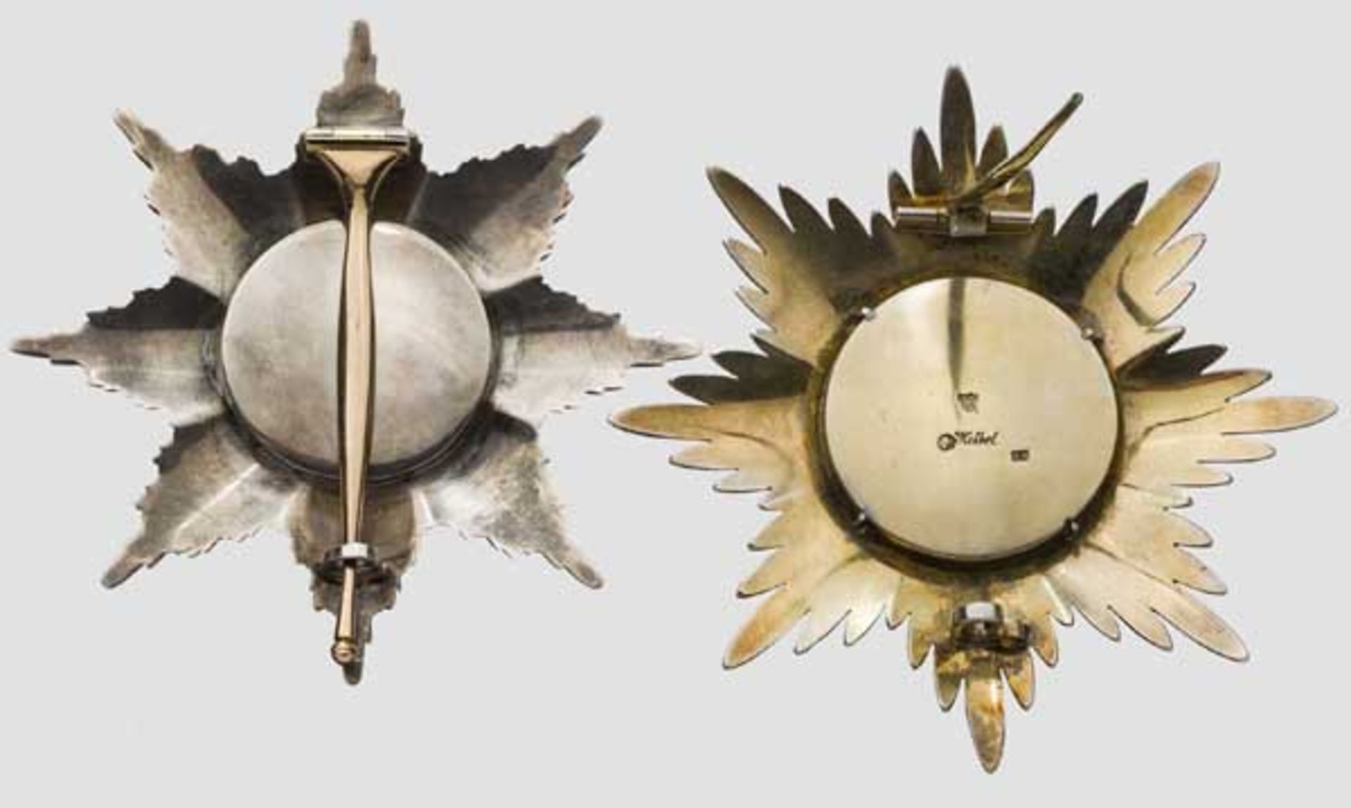 Zwei Sammleranfertigungen Bruststern des Hannoverschen Hausordens vom Heiligen Georg. Hochwertige - Bild 2 aus 2