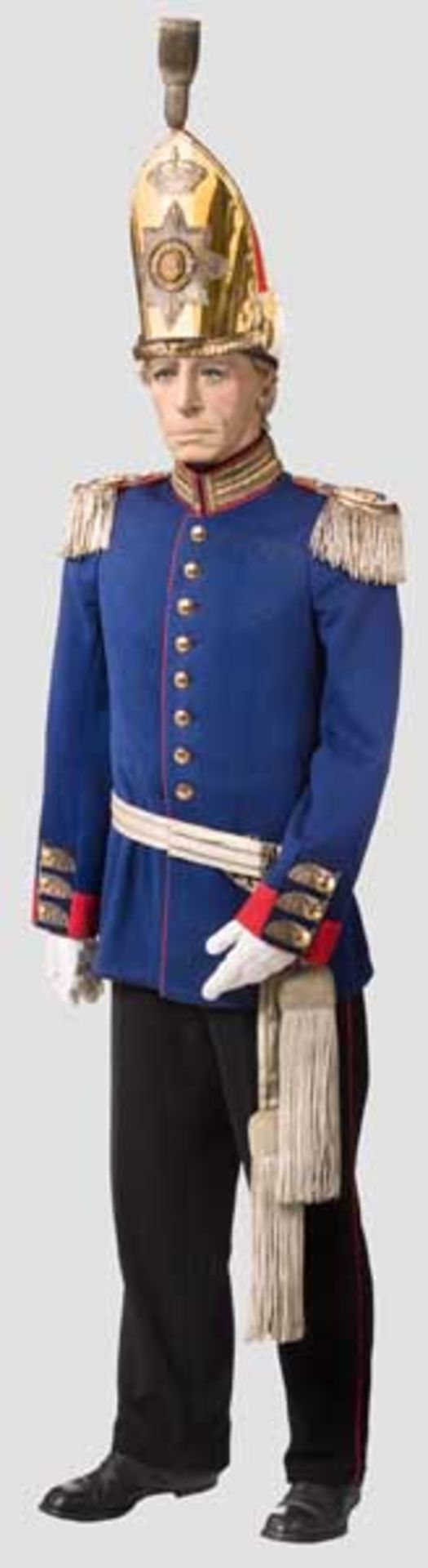 Uniformfigur eines Stabsoffiziers des Kaiser Alexander Garde-Grenadier-Regiments Nr. 1, Ende 19.