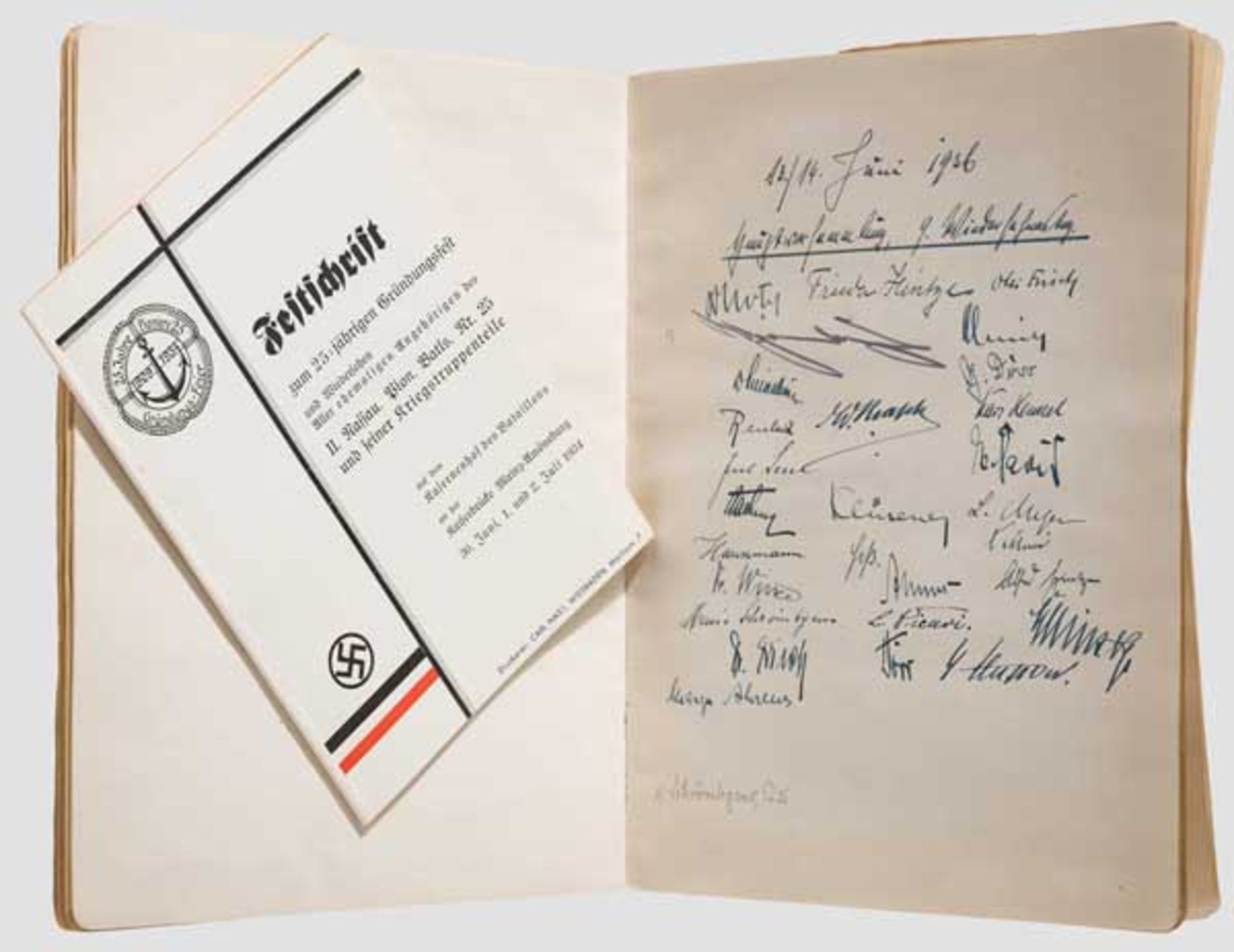 Gästebuch des 2. Nassauischen Pionier-Bataillons Nr. 25 bzw. der späteren Nr. 36 der Wehrmacht Das - Bild 2 aus 2