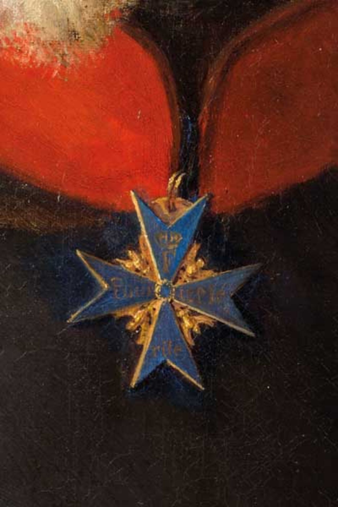Kaiser Wilhelm I. - Portraitgemälde, Ende 19. Jhdt. Öl auf Leinwand, unsigniert. Bruststück in - Bild 2 aus 3