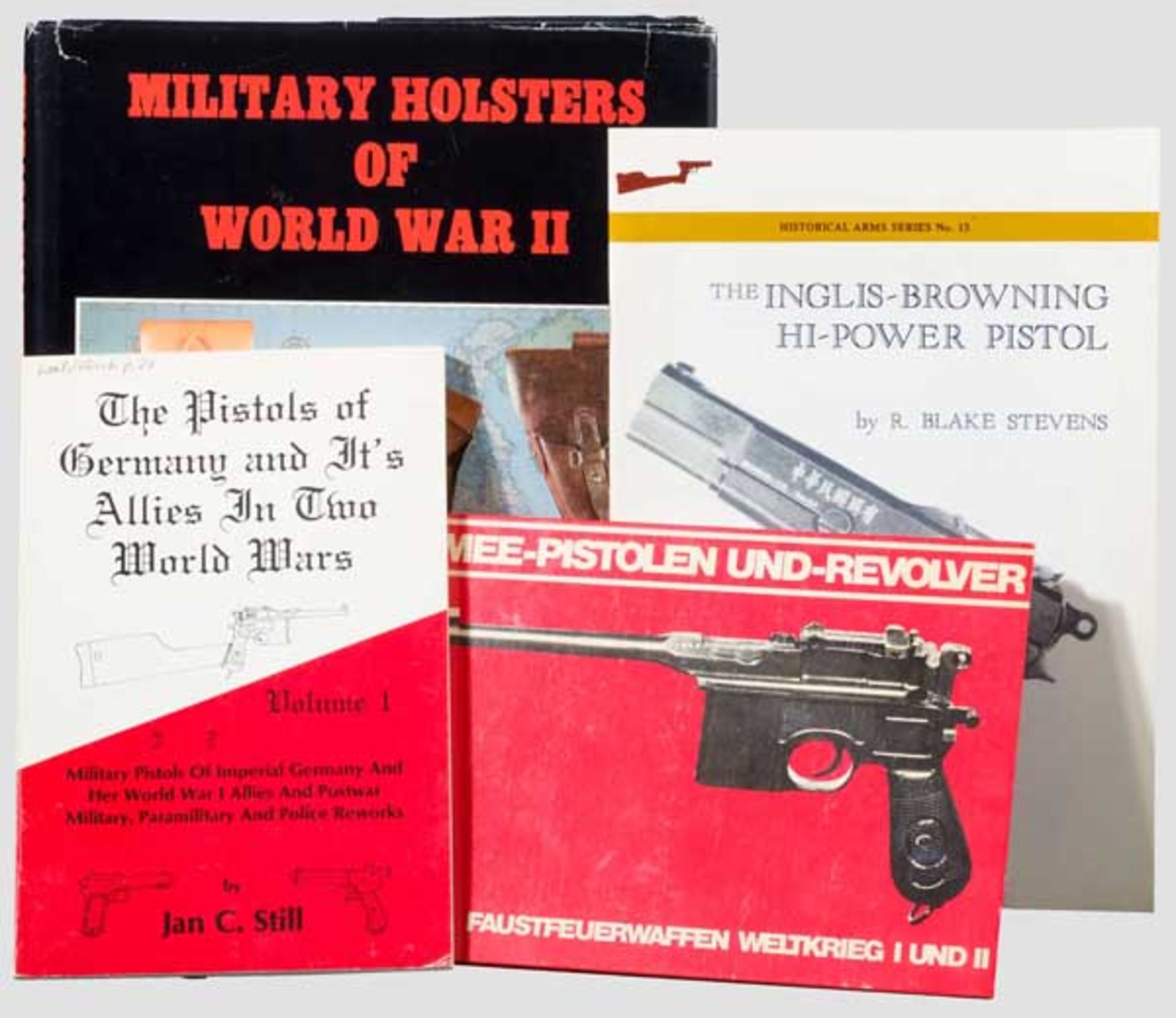 Vier Bücher zu Militärpistolen und -revolver Still, Jan, The pistols of Germany and its Allies in