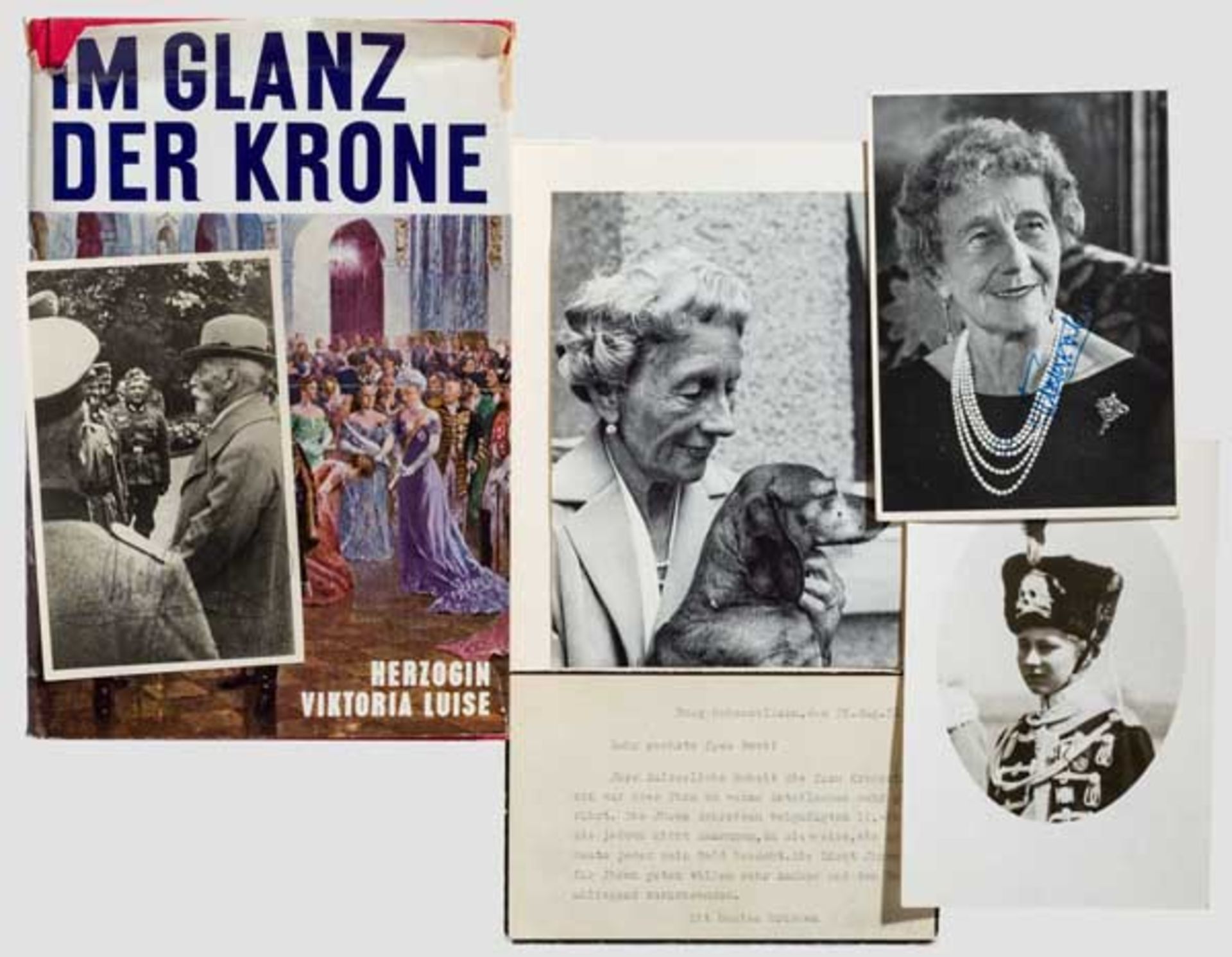 Kaiser Wilhelm II. - Viktoria Luise - Autographen - Buch "Im Glanz der Krone" Fotopostkarte Kaiser