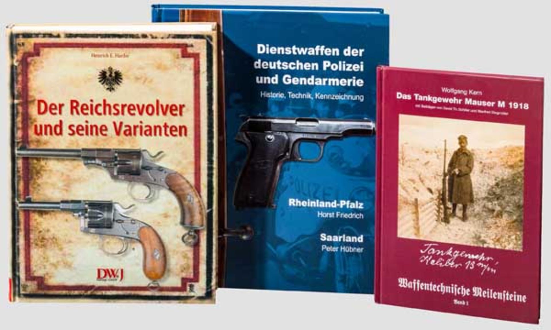 Drei Bücher zu Waffengeschichte Deutschlands Dienstwaffen der deutschen Polizei und Gendarmerie,