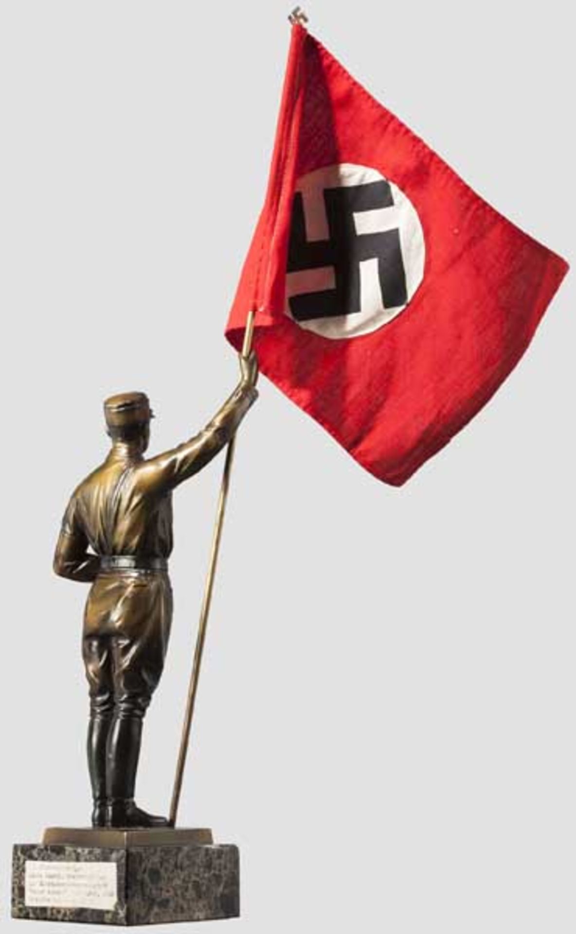 Alois Duschl - SA-Regt.-München, 4.Kp. - SA-Fahnenträger-Figur Geschenk der NS- - Bild 2 aus 3