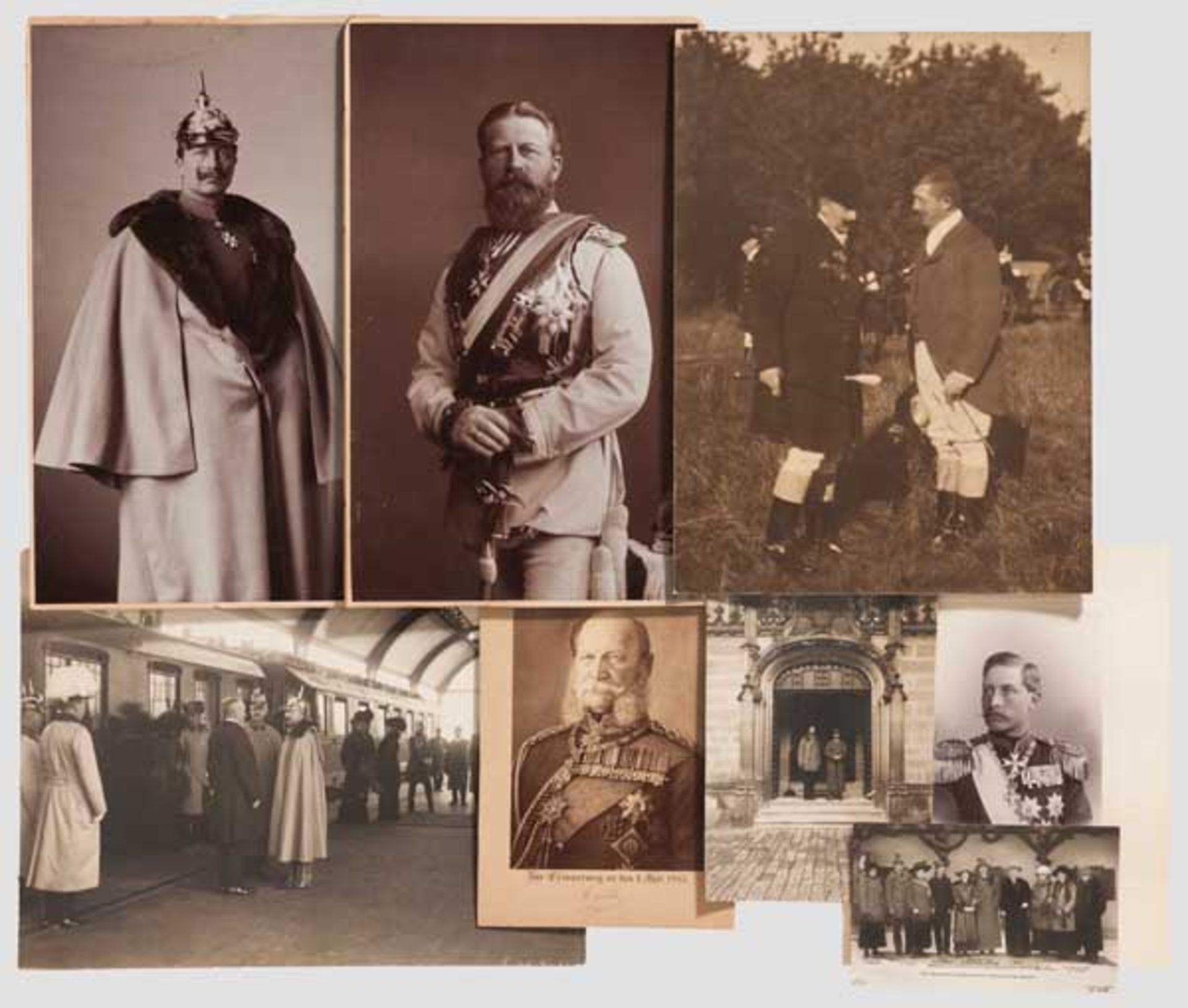 Hans-Karl von Winterfeld, Kammerherr der Kaiserin Auguste Viktoria - 19 Fotos der drei Kaiser