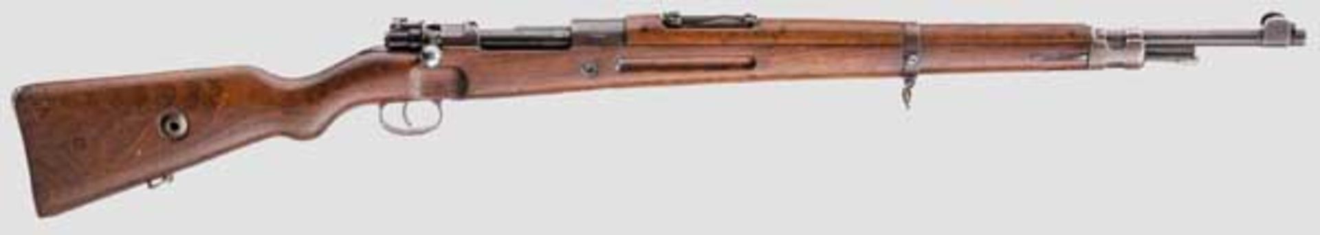 Kurzgewehr Wz 29 Kal. 8 x 57, Nr. 12611. Nicht nummerngleich. Blanker Lauf. Fünfschüssig. Dt.