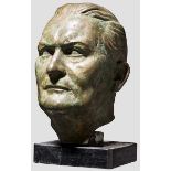 Hermann Göring - unsignierte Portraitbüste in Bronze Bronze mit schöner, grünbrauner Patina und