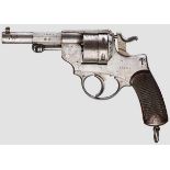 Ordonnanzrevolver M 1873, mit "Etui Jambon" Kal. 11 mm, Nr. G78376. Nummerngleich inkl. Schrauben.