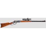 Winchester Mod. 1873, Hege-Uberti, mit ZF Hunter Kal. .44-40, Nr. 56551. Blanker Oktogonlauf,