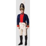 Uniformfigur eines Grenadiers des Infanterie-Regiments von Winning Nr. 23, um 1800 Gute,