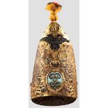 Mütze der russisch-holsteinischen Grenadiere, Sammleranfertigung Das vergoldete, reliefierte