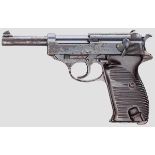 Walther P 38, Code "ac - 43" Kal. 9 mm Luger, Nr. 3533k / 4487a, Deutscher Beschuss 2017. Nicht