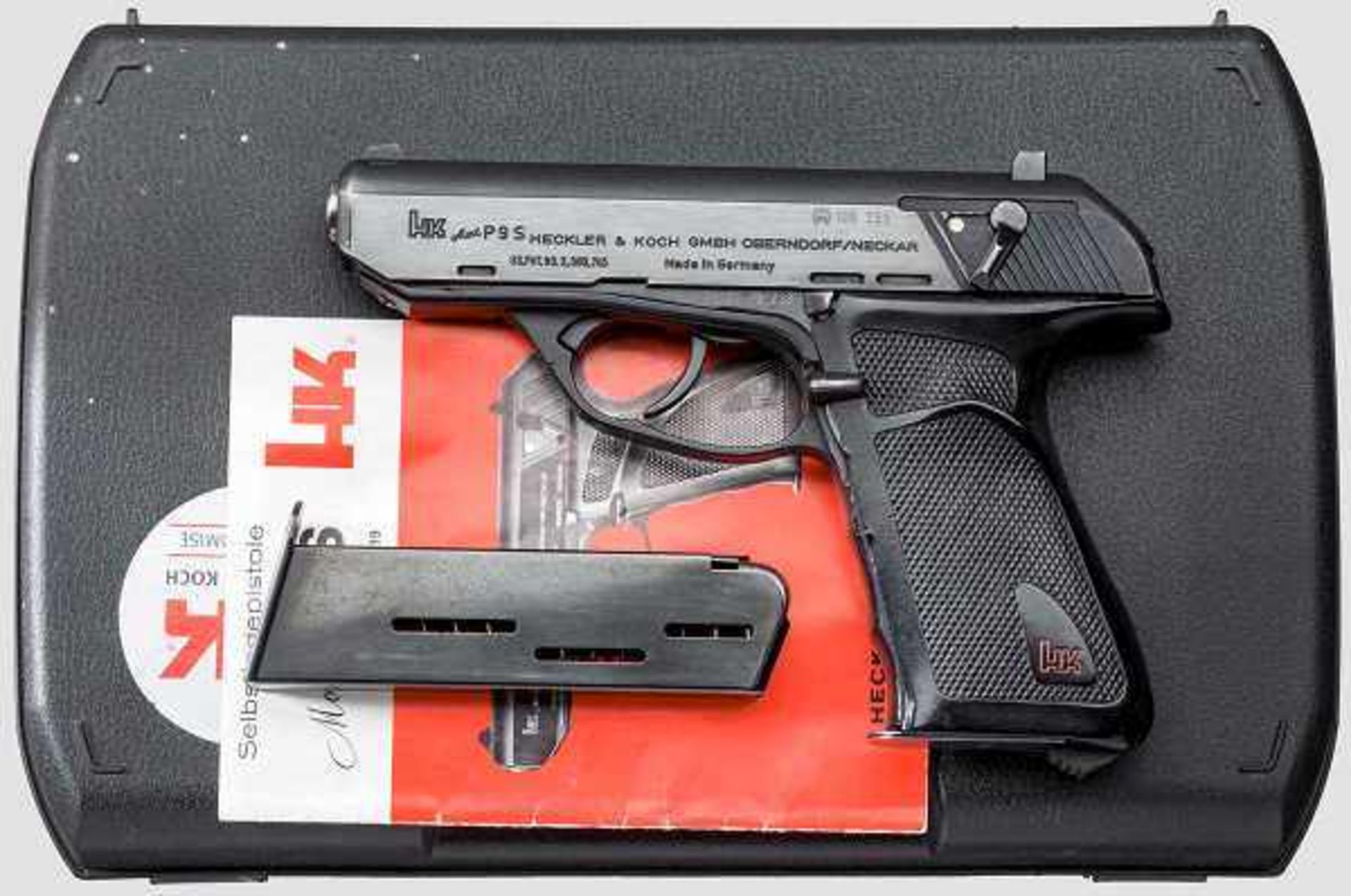 Heckler & Koch Mod. P 9 S, Behörde Kal. 9 mm Luger, Nr. 105253. Nummerngleich. Blanker