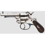 Revolver System Gasser Kaliber 7 mm SF, Nr 17202. Leicht rauer Oktogonlauf, Länge 80 mm.Rahmen,
