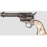 Colt SAA Frontier Six Shooter Kal. .44-40, Nr. 131358, nummerngleich. Lauflänge 4 3/4", Seele rau