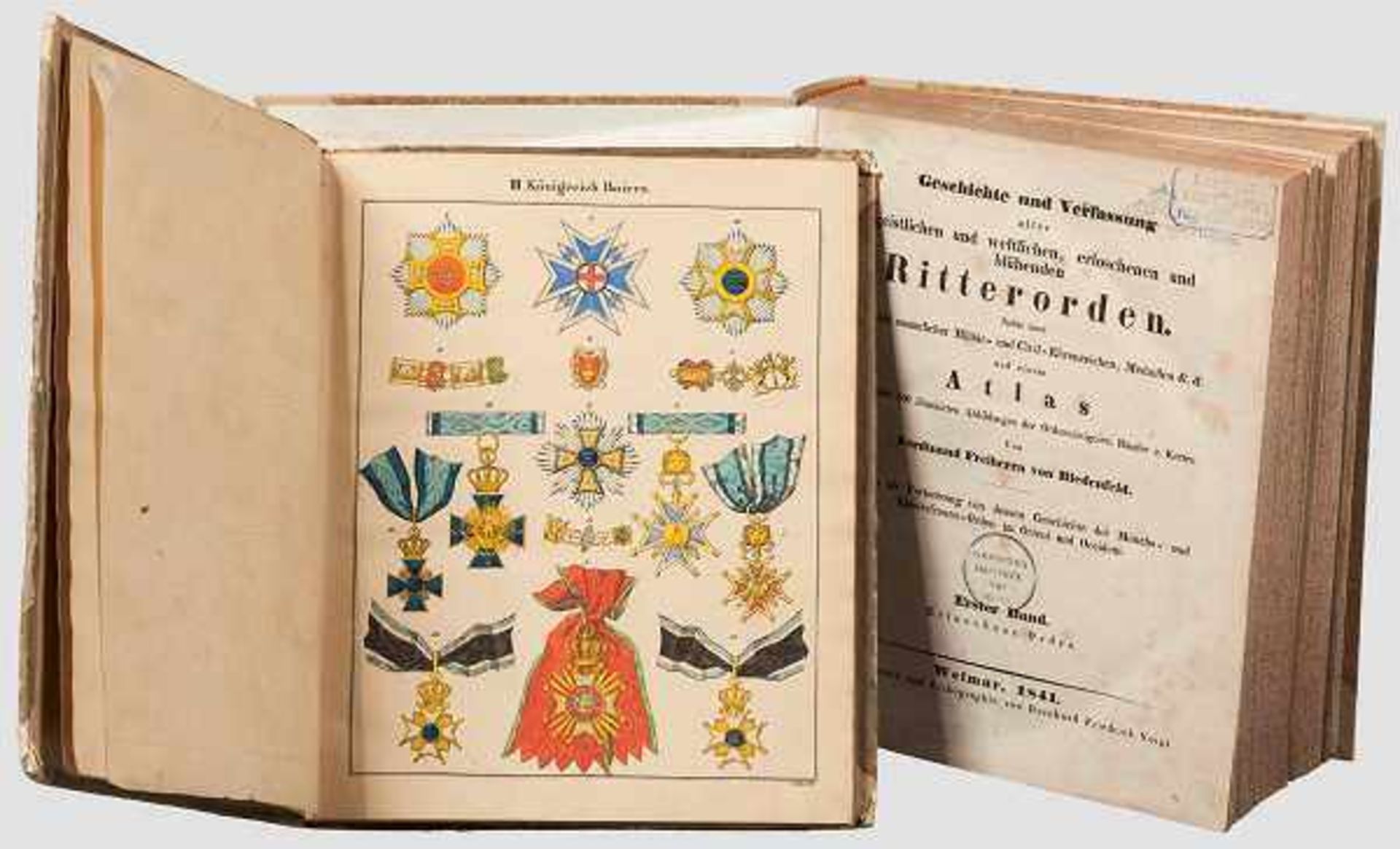Otto von Griechenland (1815 - 1867) - Ritterorden, Biedenfeld Geschichte und Verfassung aller