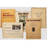 Adolf Hitler - Lot of five books Wie Baut Amerika? (How does America Build?) by Richard J Neutra,